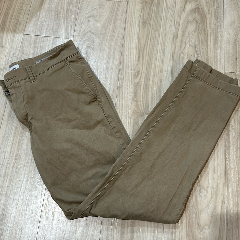 Athletic fit khaki chinos size 32x32
